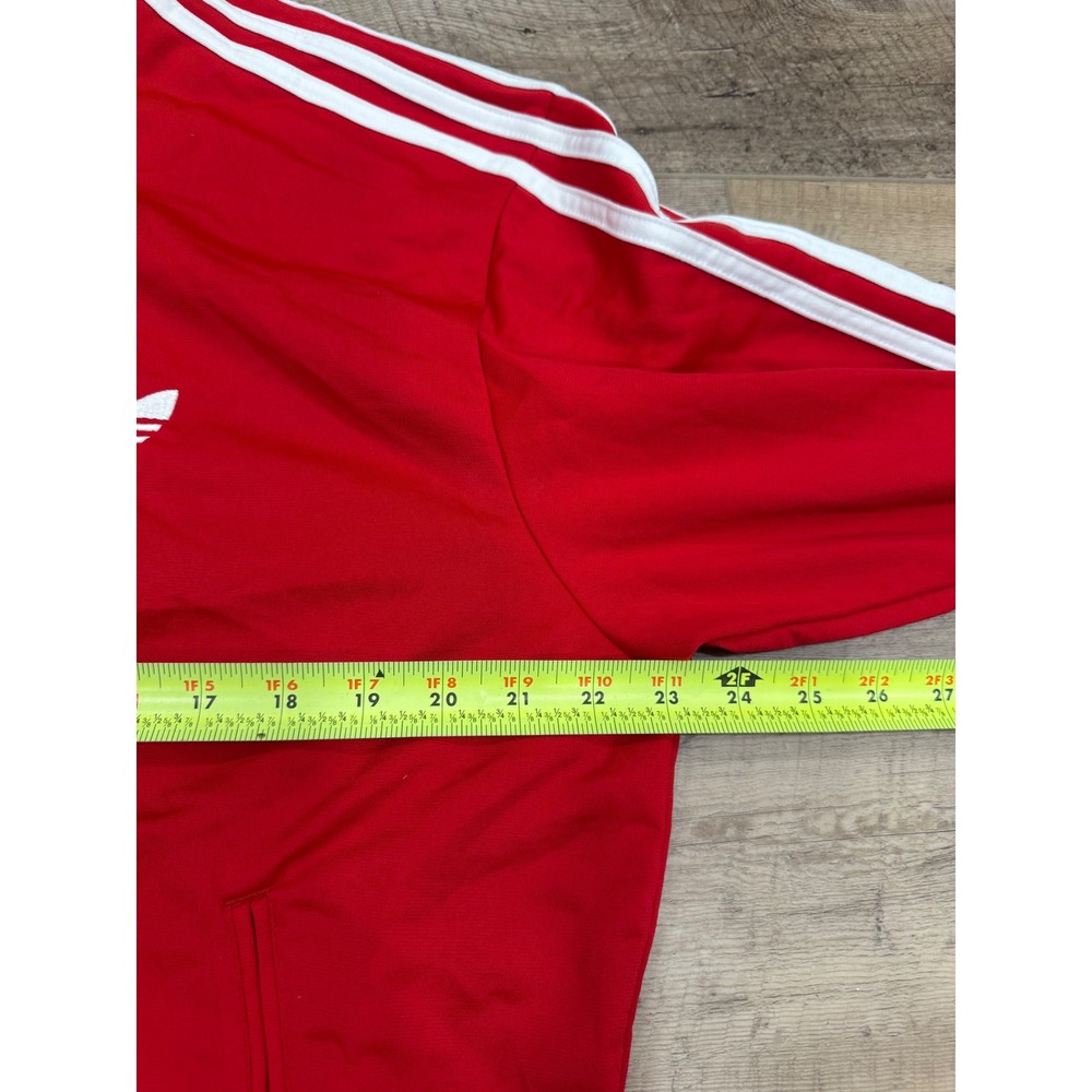 Adidas Originals Firebird Track Jacket Red White 3-Stripe Trefoil Mens Medium - Picture 6 of 8